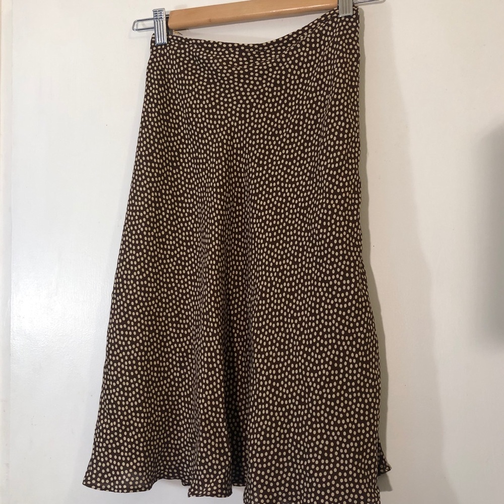 Brown Polka Dot Skirt